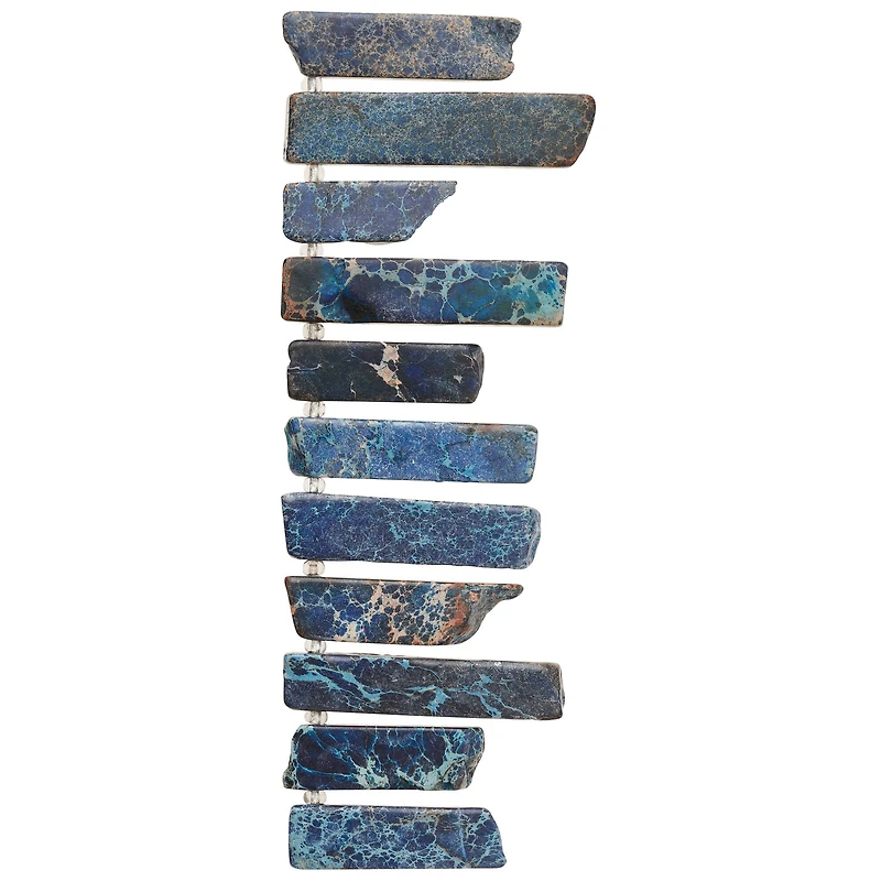 Blue Dyed Imperial Jasper Stick Beads by Bead Landing™