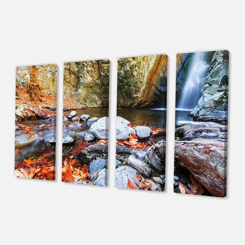 Designart - Beautiful Serenity Waterfall in Cyprus