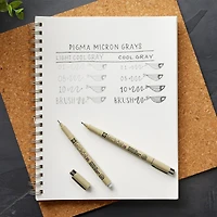 Micron® Brush™ Gray Pen Set