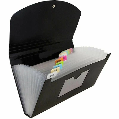 JAM Paper 5" x 10.5" 13-Pocket Expanding File
