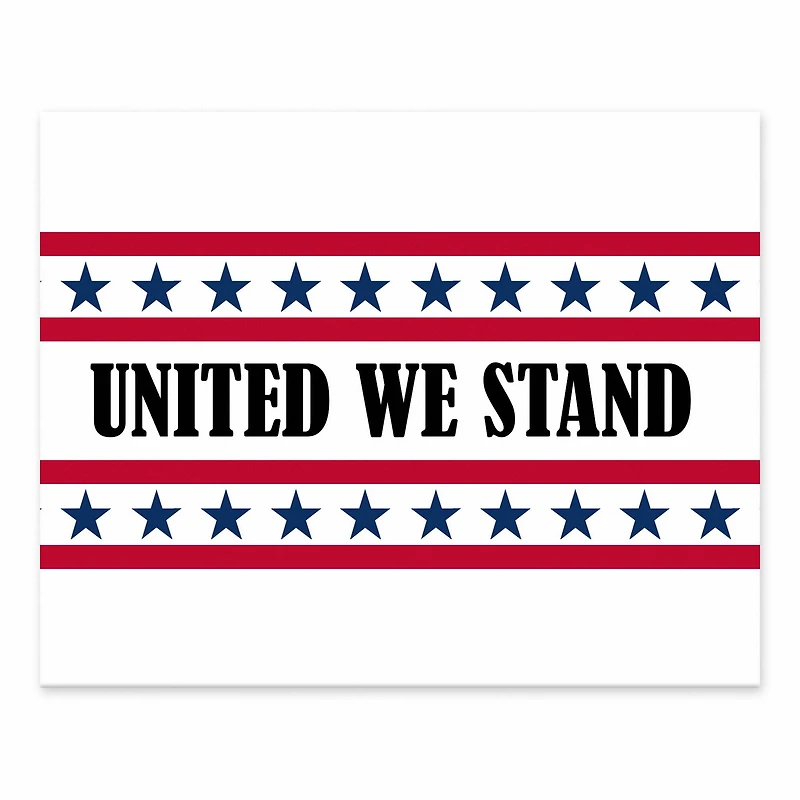 10" United We Stand Tabletop Canvas