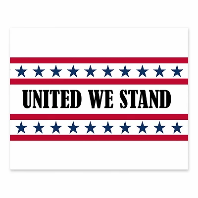 10" United We Stand Tabletop Canvas
