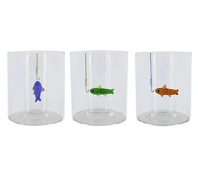 Assorted 13.5oz. Fish Glass Cup by Ashland®