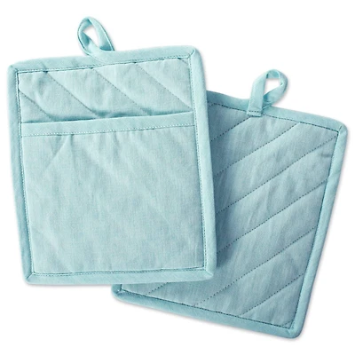 DII® Solid Chambray Potholders