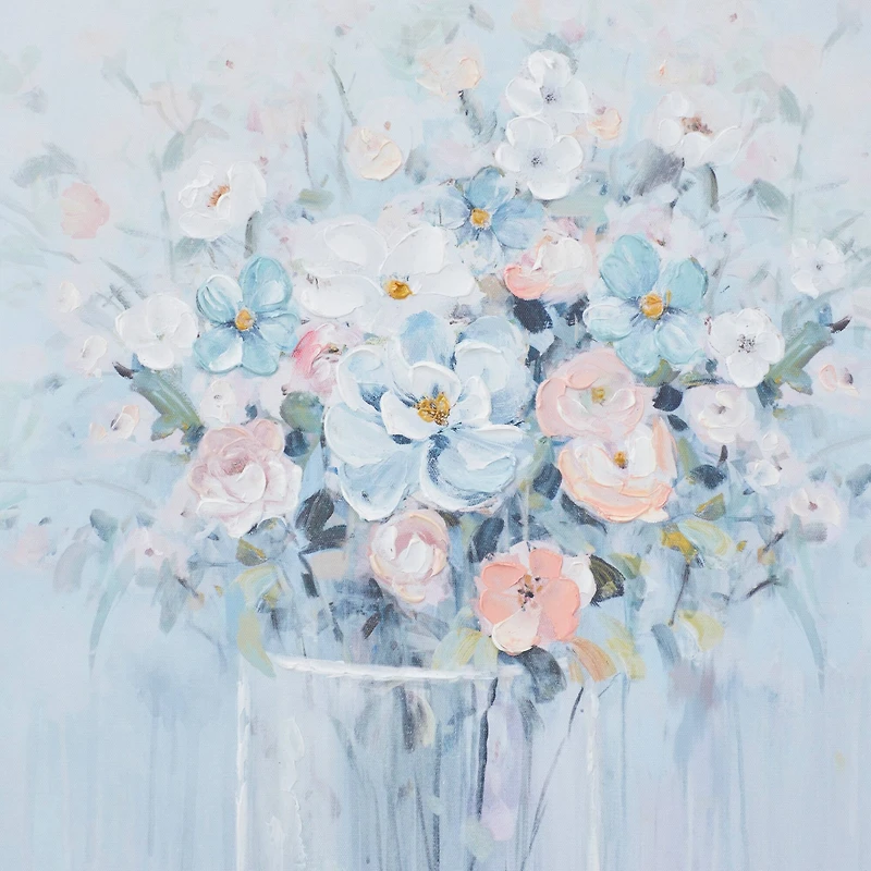 Blue Polystone French Country Framed Wall Art