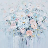 Blue Polystone French Country Framed Wall Art