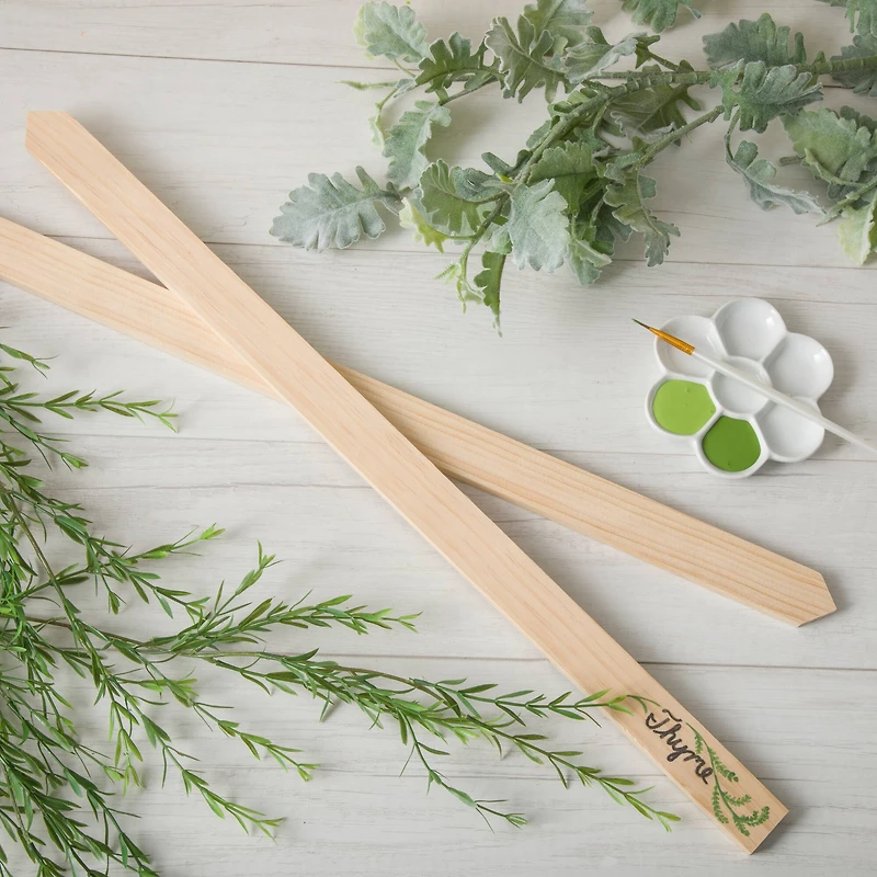 24" Unfinished Pine Wood Stake by Make Market®