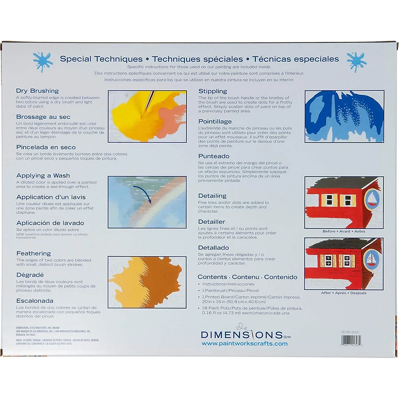 Dimensions® PaintWorks™ Paint-by-Number Kit, Home at Sunset