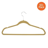 Honey Can Do Tan Flocked Suit Hanger, 50ct.