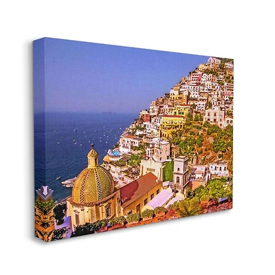 Stupell Industries Coast Town Ocean Landscape Photograph Canvas Wall Art
