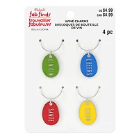 Assorted Wine Charms, 4pc. by Fab Finds