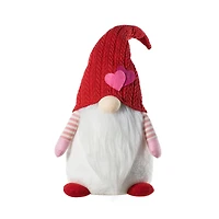 Glitzhome® 25.5" Valentine's Standing Fabric Gnome Décor