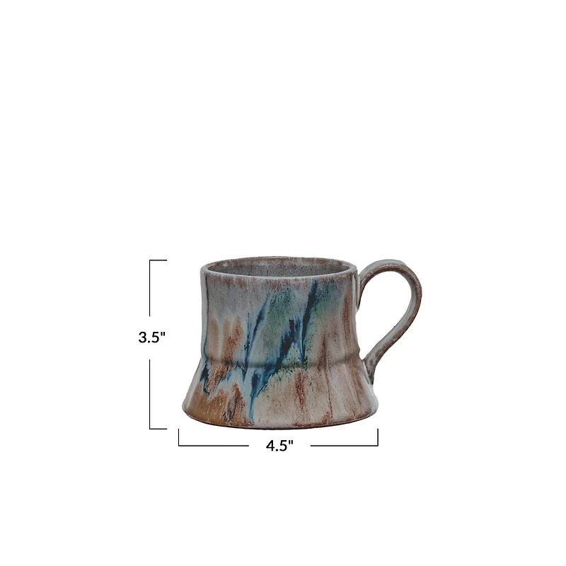 Hello Honey® 3.5" Autumnal Harmony Reactive Glaze Mugs, 4ct.