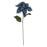 29.5" Blue Velvet Poinsettia Stem by Ashland®