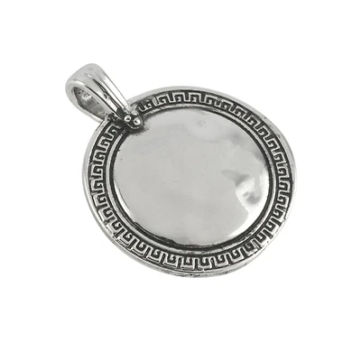 Hammered Metal Circle Pendant by Bead Landing™