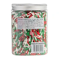 PME Cake Sweet Street® Red, White & Green Jimmies Sprinkle Mix
