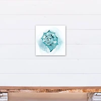 Blue Seashell 12" x 12" Canvas Wall Art