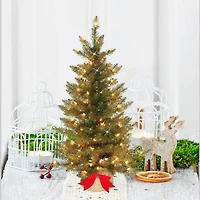 3ft. Pre-Lit Fraser Fir Artificial Christmas Tree, Clear Lights