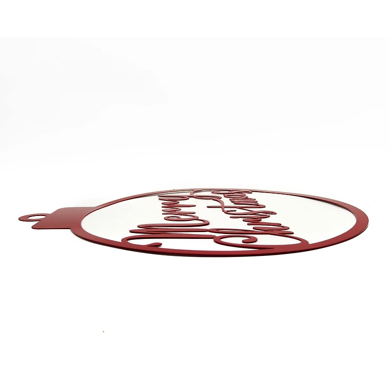 19" Red Merry Christmas Ornament Wall Sign by Ashland®