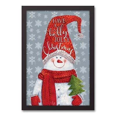 Have a Holly Jolly Christmas Black Framed Wall Art