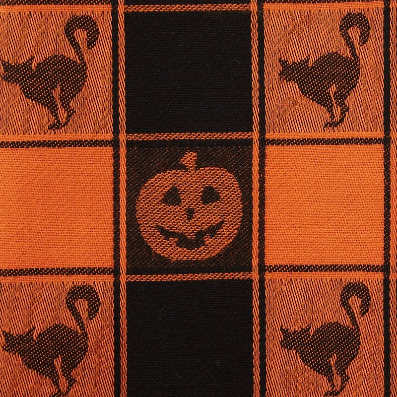 DII® Halloween Woven Check Jacquard Dishtowel Set