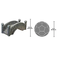 Design Toscano 3ft. Halfpence Cobblestone Bridge