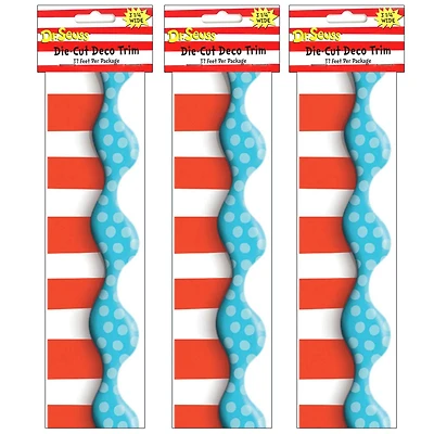 Eureka Deco Trim® Dr. Seuss™ Dimensional Look Extra Wide Die Cut Border, 111ft.