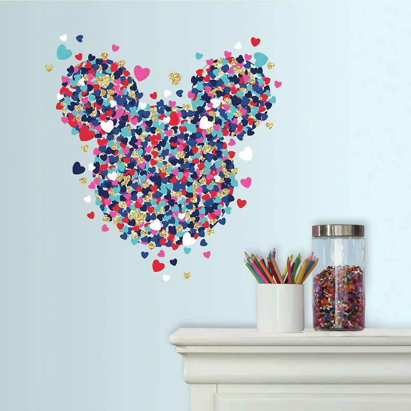RoomMates Disney® Minnie Mouse Heart Confetti Peel & Stick Giant Wall Decals