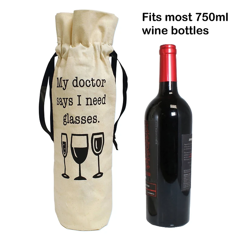 Personality Case™ Glasses Canvas Wine Bag