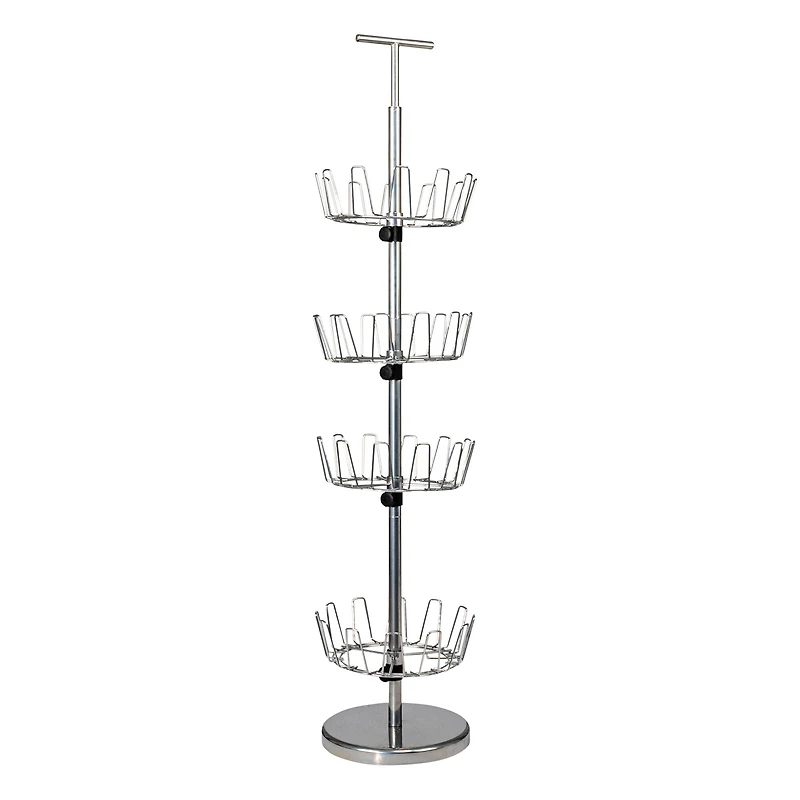 Household Essentials 4-Tier Revolving Shoe Tree