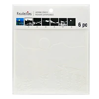 Lake Landscape Layering Stencils by Recollections™