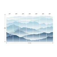 Wanderlust Blue Peel & Stick Mural