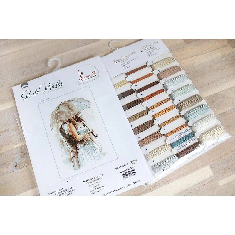 Luca-s Under Umbrella Counted Cross Stitch Kit