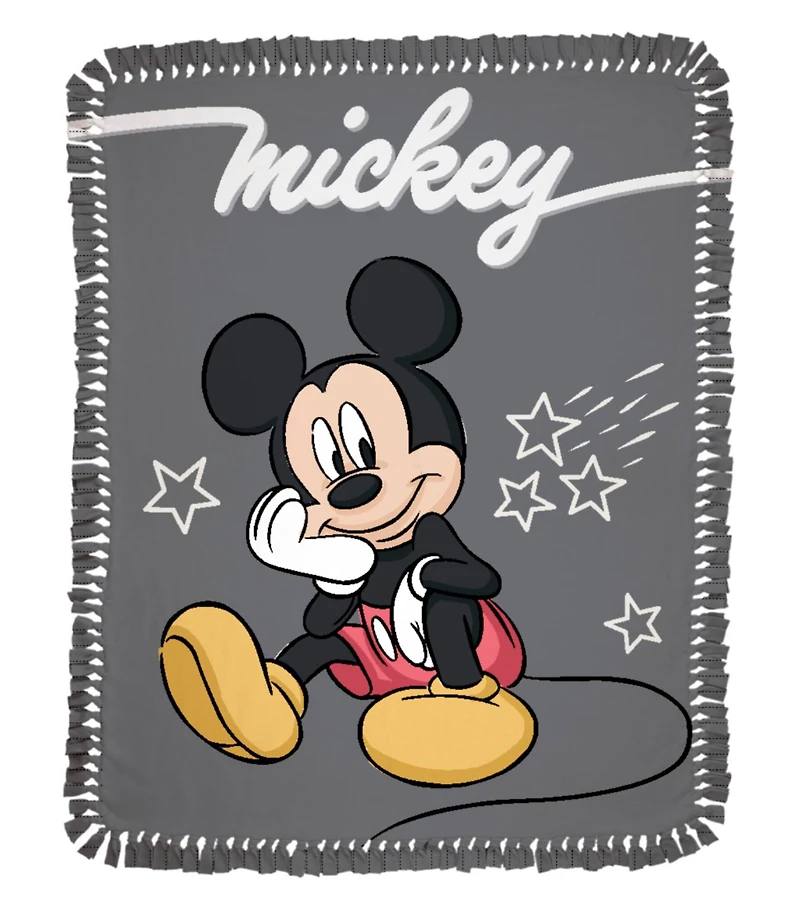 Disney® 48" Mickey Mouse No Sew Fleece Throw Kit