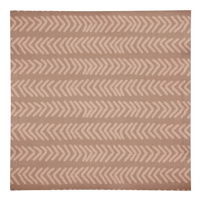 Tan Arrows 10" x 10" Cotton Twill Napkin