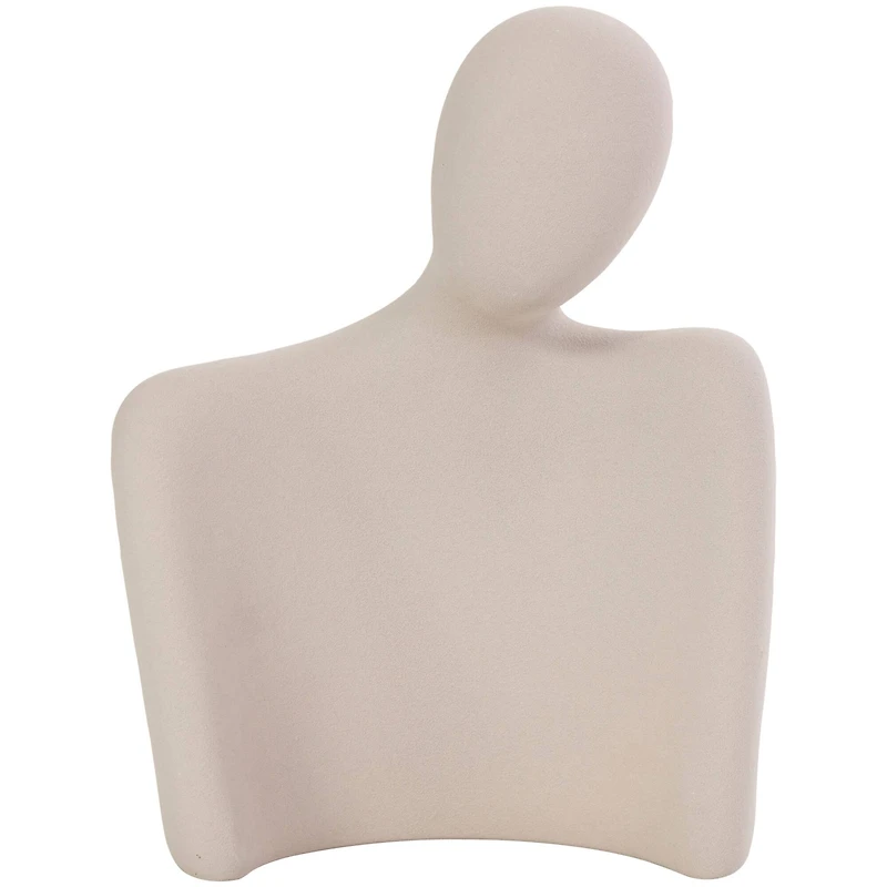 Cream Ceramic People Nesting Family Sculpture Set