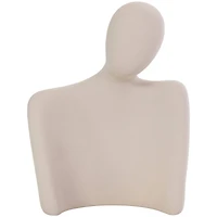 Cream Ceramic People Nesting Family Sculpture Set