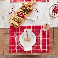 DII® Holly Berry Plaid Placemat, 6ct.