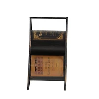 11" Black Industrial Wine Rack