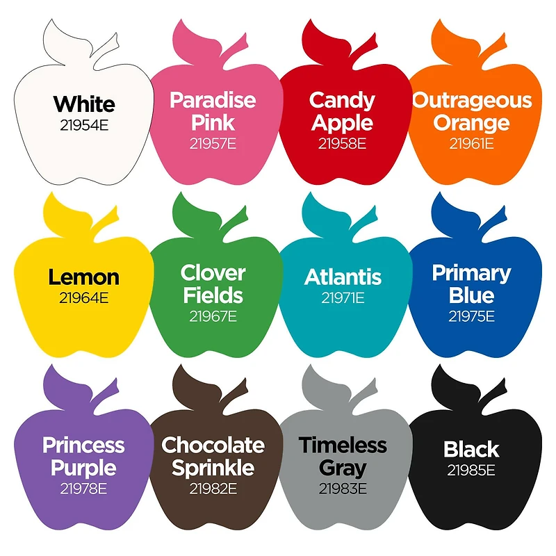 Apple Barrel® Acrylic Multi-Surface Satin Bold Brights 12 Piece Paint Set