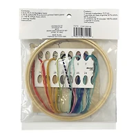 6" Bugs & Butterflies Stamped Design Embroidery Kit with Hoop by Loops & Threads®