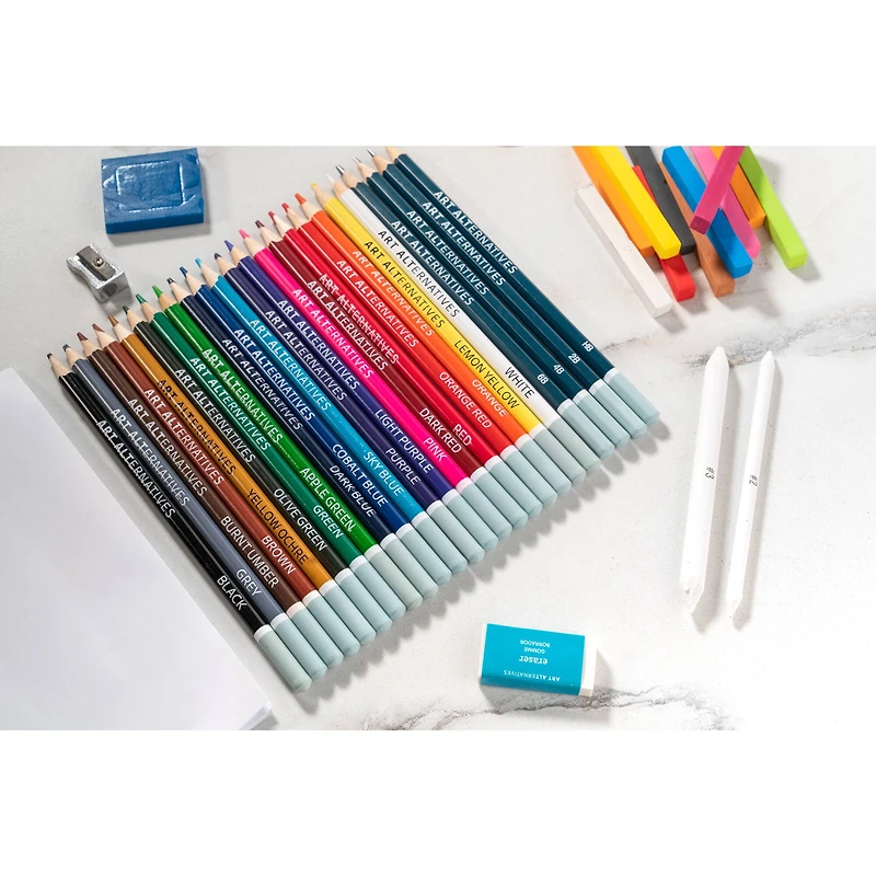 Art Alternatives 60-Piece Artist Drawing Art Set