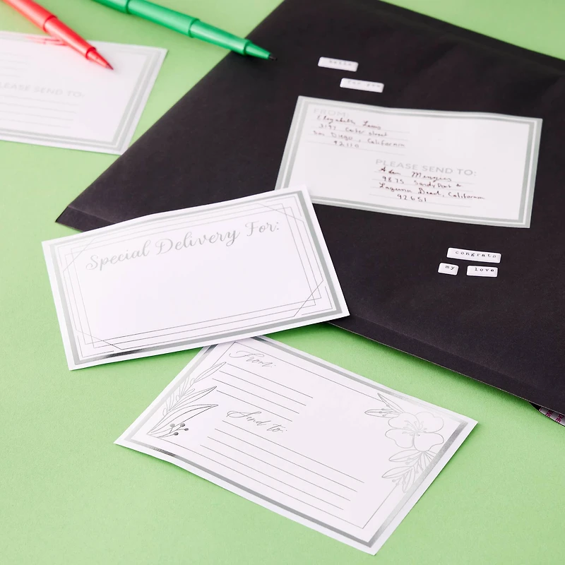 Silver Address Labels by Celebrate It™