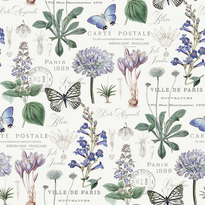 RoomMates Butterfly Botanical Peel & Stick Wallpaper