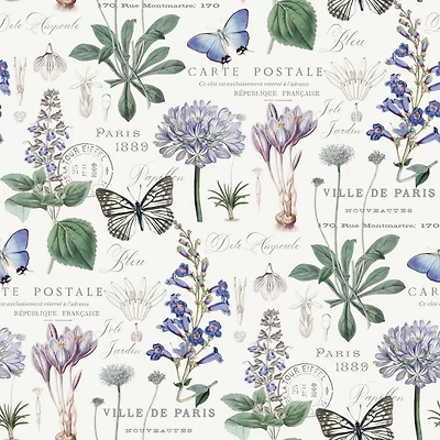 RoomMates Butterfly Botanical Peel & Stick Wallpaper