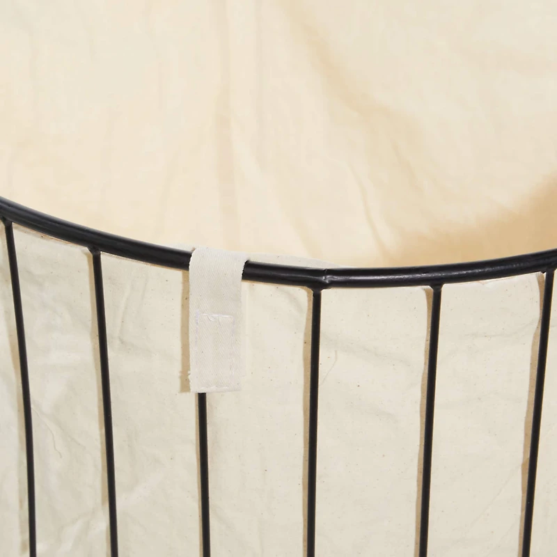 Black Contemporary Metal Storage Cart, 26" x 19"