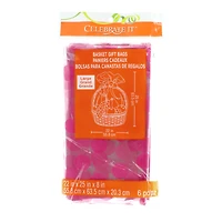 25" Polka Dot Basket Gift Bags by Celebrate It™, 6ct.
