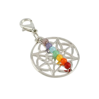 Rhodium Chakra Charm by Bead Landing™