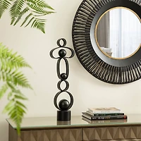 Glitzhome® 25.5" Modern Abstract Metal Sculpture Table Décor