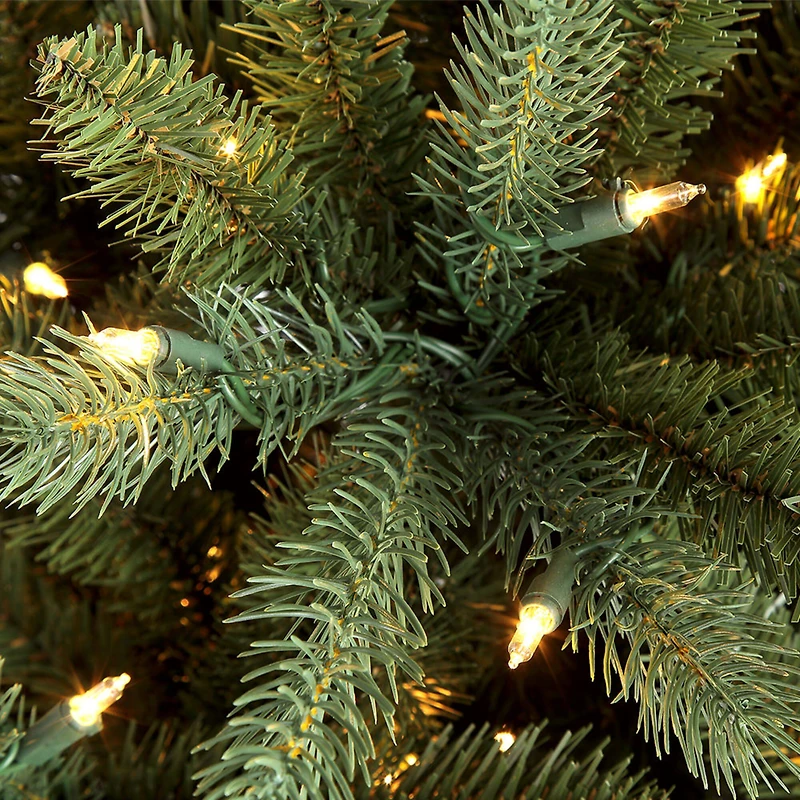 4.5ft. Pre-Lit Glacier Fir Artificial Christmas Tree, Clear Lights